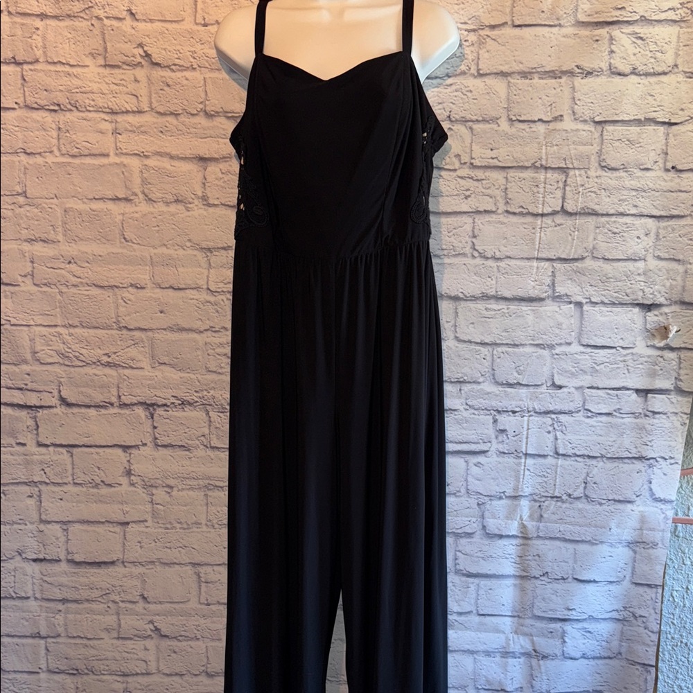 Paper Doll Classic Black Jumpsuit Size 1X